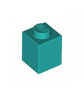 Dark Turquoise Brick 1 x 1