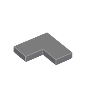 Dark Bluish Gray Tile 2 x 2 Corner