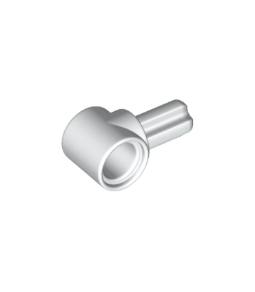 White Technic, Axle and Pin Connector Hub with 1 Axle
