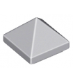 Light Bluish Gray Slope 45 1 x 1 x 2/3 Quadruple Convex Pyramid