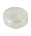 Satin White Tile, Round 1 x 1