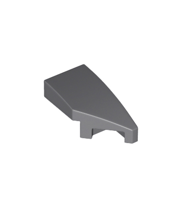 Dark Bluish Gray Wedge 2 x 1 with Stud Notch Right