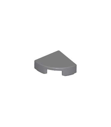 Dark Bluish Gray Tile, Round 1 x 1 Quarter