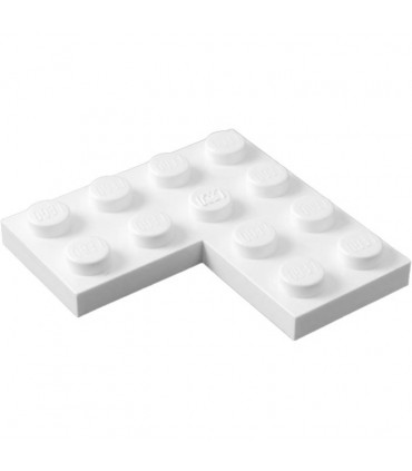 White Plate 4 x 4 Corner