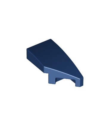 Dark Blue Wedge 2 x 1 with Stud Notch Right