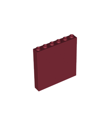Dark Red Panel 1 x 6 x 5