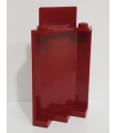 Dark Red Panel 3 x 3 x 6 Corner Wall without Bottom Indentations
