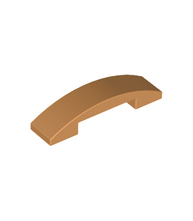 Medium Nougat Slope, Curved 4 x 1 Double