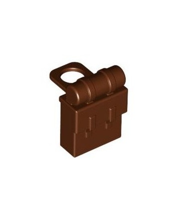Reddish Brown Minifig, Backpack Non-Opening