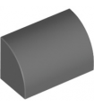 Dark Bluish Gray Slope, Curved 1 x 2 x 1