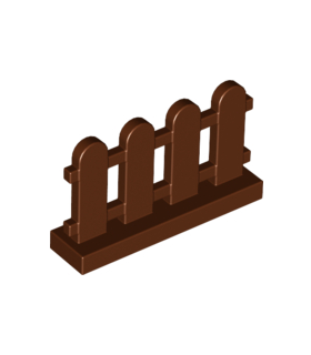 Reddish Brown Fence 1 x 4 x 2 Paled (Picket)
