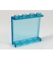 Trans-Light Blue Panel 1 x 4 x 3 with Side Supports - Hollow Studs