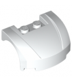 White Vehicle, Mudguard 3 x 4 x 1 2/3 Curved Front