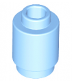 Bright Light Blue Brick, Round 1 x 1
