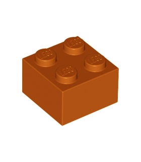 Dark Orange Brick 2 x 2