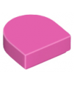 Dark Pink Tile, Modified 1 x 1 Half Circle Extended (Stadium)