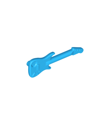 Dark Azure Minifigure, Utensil Guitar Electric