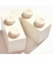 White Hinge Brick 1 x 4 Swivel - Complete Assembly