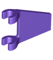 Dark Purple Flag 2 x 2 Trapezoid