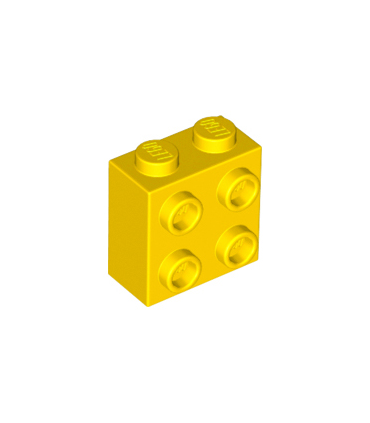 Yellow Brick, Modified 1 x 2 x 1 2/3 with Studs on 1 Side
