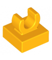 Bright Light Orange Tile, Modified 1 x 1 with Open O Clip