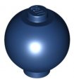 Dark Blue Brick, Round 2 x 2 Sphere with Stud / Robot Body