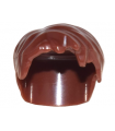 Reddish Brown Minifigure, Hair Short Tousled with Side Part