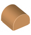 Medium Nougat Slope, Curved 1 x 1 Double