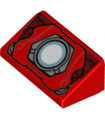 Red Slope 30 1 x 2 x 2/3 with Arc Reactor Pattern