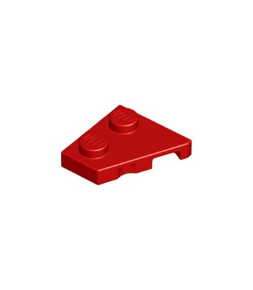 Red Wedge, Plate 2 x 2 Left