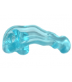 Trans-Light Blue Energy Effect Wave Rounded Energy (Power Blast) with Bar Handle