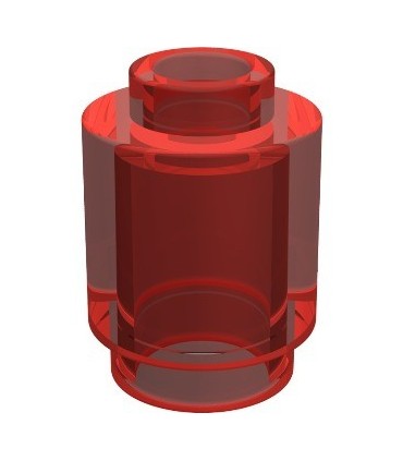 Trans-Red Brick, Round 1 x 1