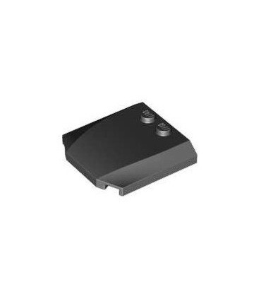 Black Wedge 4 x 4 x 2/3 Triple Curved