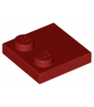 Dark Red Tile, Modified 2 x 2 with Studs on Edge