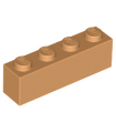 Medium Nougat Brick 1 x 4