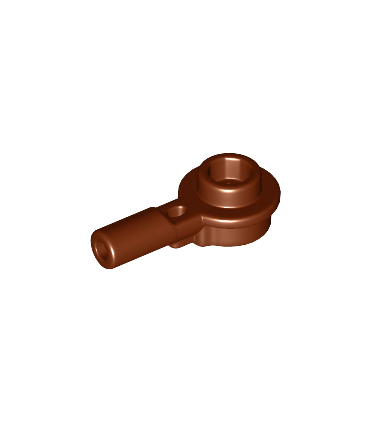 Reddish Brown Bar 1L with 1 x 1 Round Plate with Hollow Stud