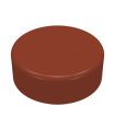 Reddish Brown Tile, Round 1 x 1