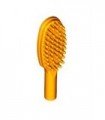 Bright Light Orange Minifig, Utensil Hairbrush - Short Handle (10mm)