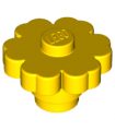 Yellow Plant Flower 2 x 2 Rounded - Solid Stud