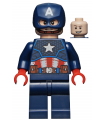 Captain America - Dark Blue Suit, Red Hands, Helmet