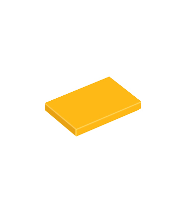 Bright Light Orange Tile 2 x 3