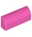Dark Pink Slope, Curved 1 x 4 x 1 1/3