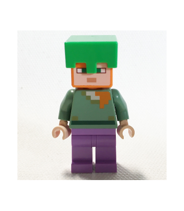 Alex - Bright Green Helmet, Medium Lavender Legs