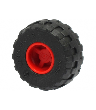 Wheel 11mm D. x 12mm, Hole Notched for Wheels Holder Pin with Black Tire 24 x 12 R Balloon (6014b / 56890)