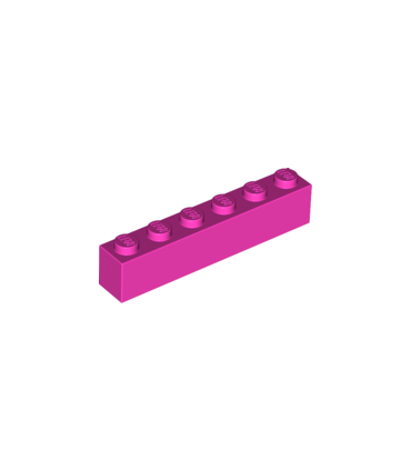 Dark Pink Brick 1 x 6