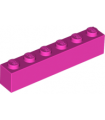 Dark Pink Brick 1 x 6