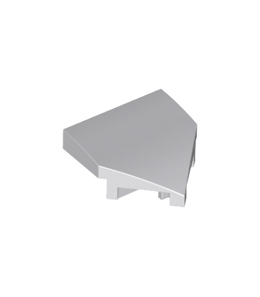 Light Bluish Gray Wedge 2 x 2 x 2/3 Pointed with Stud Notches