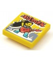 Yellow Tile 2 x 2 with Groove with BeatBit Album Cover - Rock Guitarist Pattern