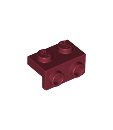 Dark Red Bracket 1 x 2 - 1 x 2