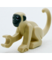 Tan Monkey with Dark Bluish Gray Face and Ears Pattern